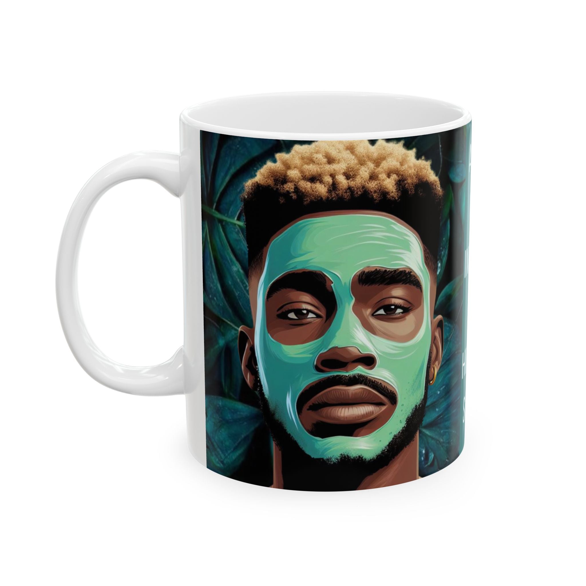 A Man Who Invests In Himself Shines Ceramic Mug