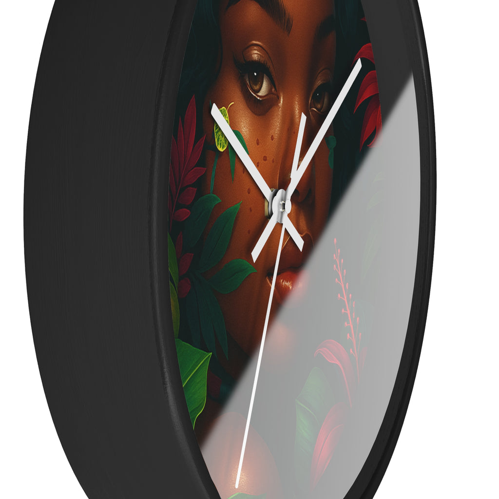 Tropical Wall Clock with Jungle Aesthetic