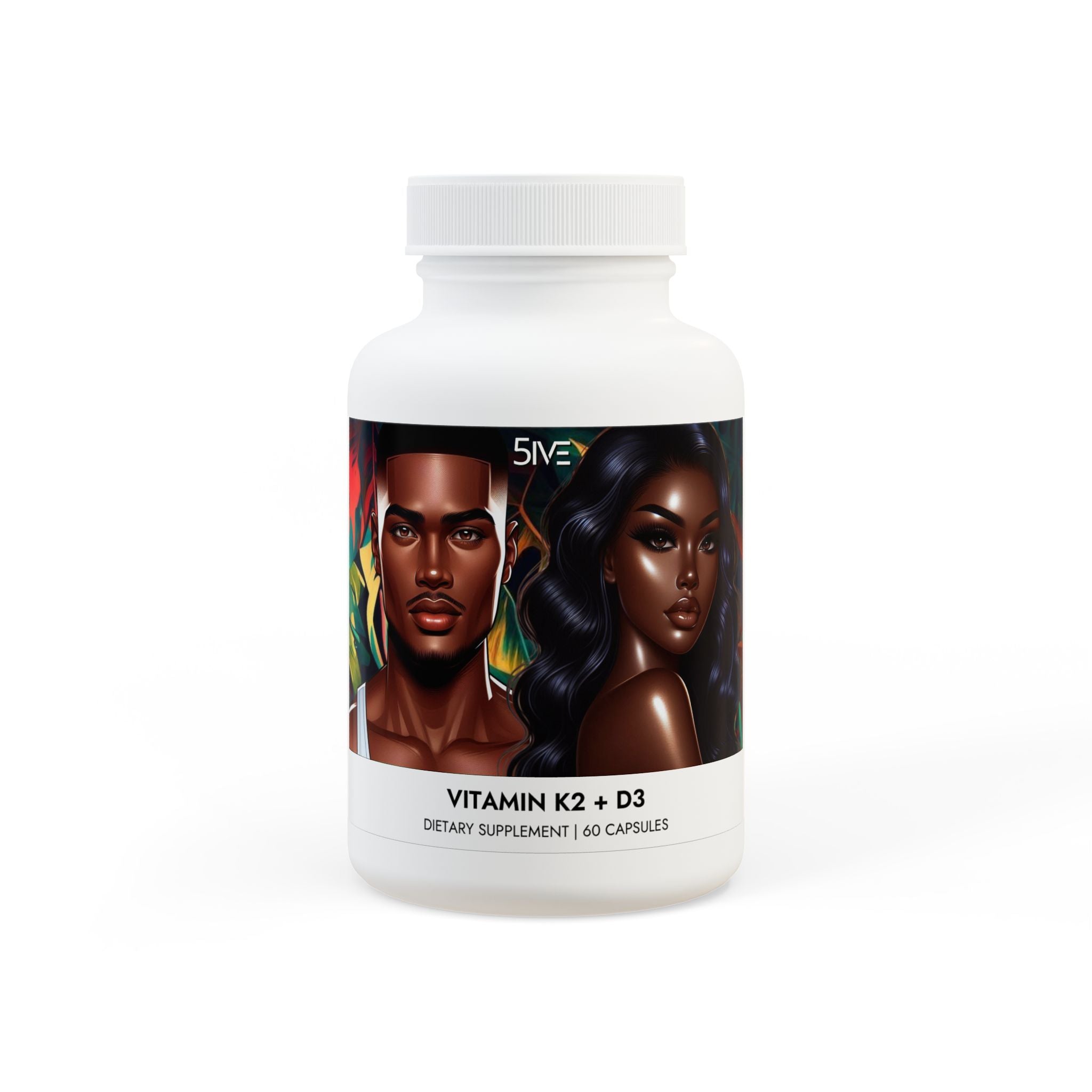 Vitamin K2 + D3 Supplement (60 Capsules)