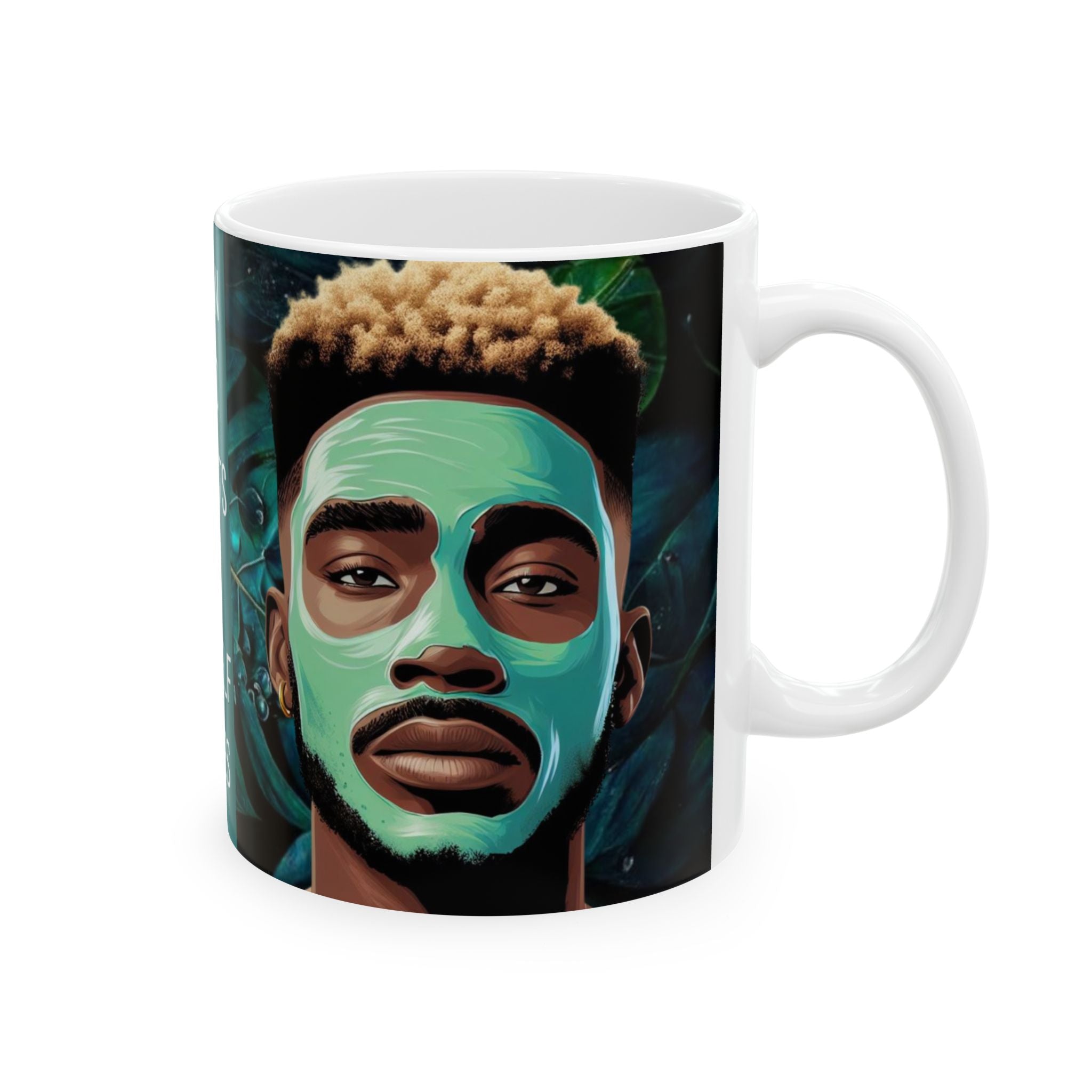 A Man Who Invests In Himself Shines Ceramic Mug