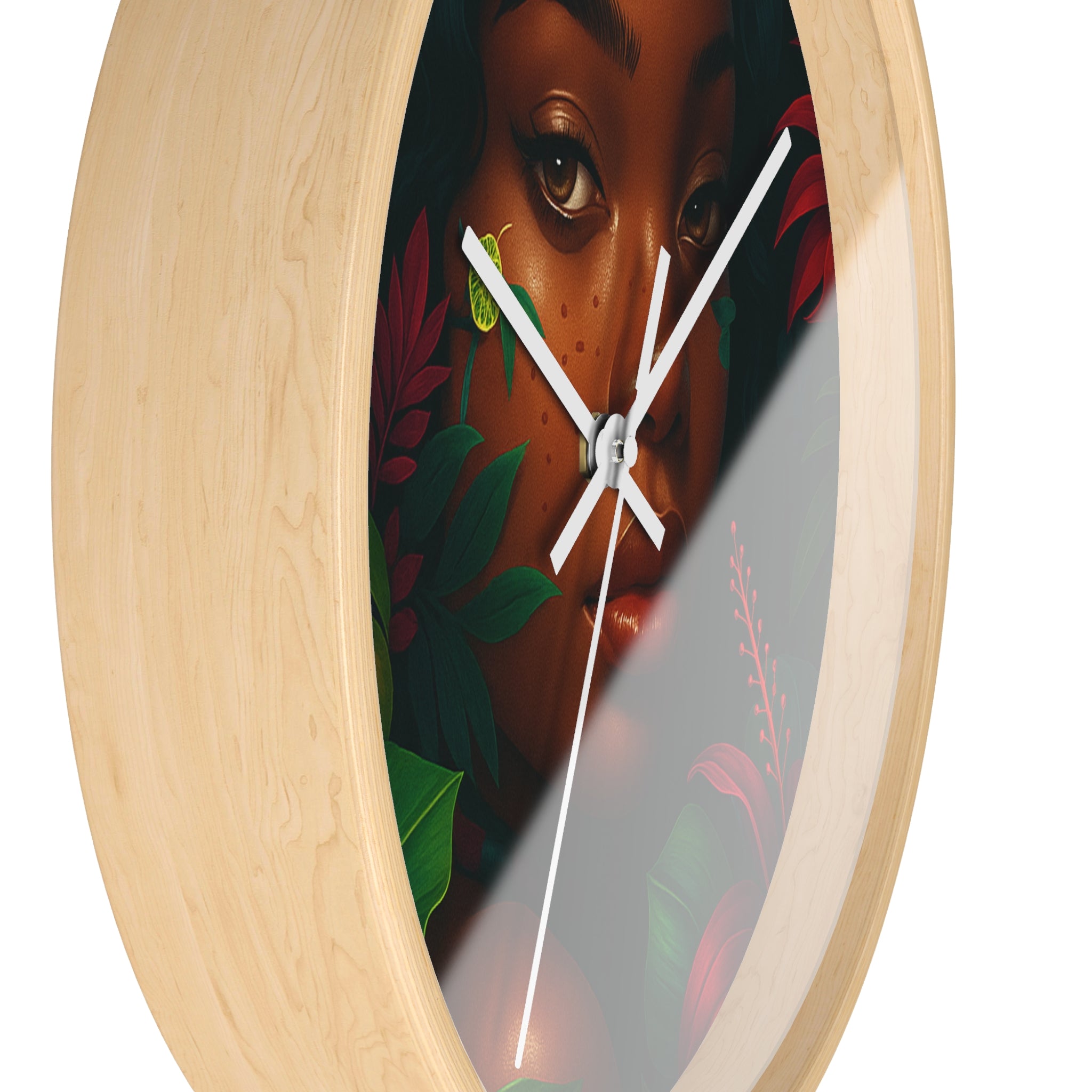 Tropical Wall Clock with Jungle Aesthetic